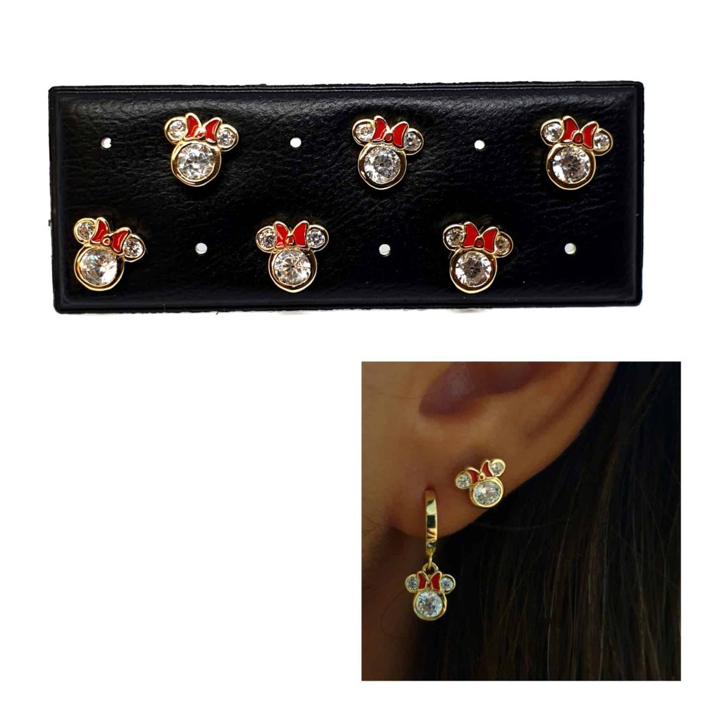 Pendientes minnie oro de 14 quilates