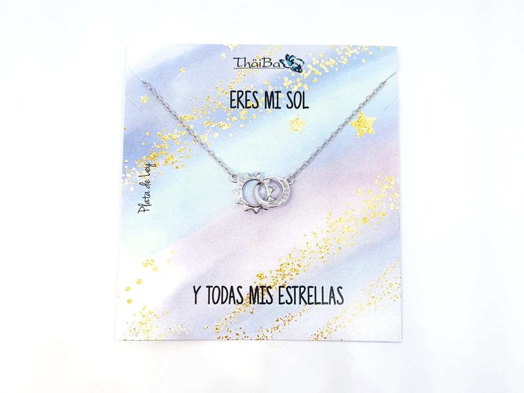Collar eclipse de plata de ley