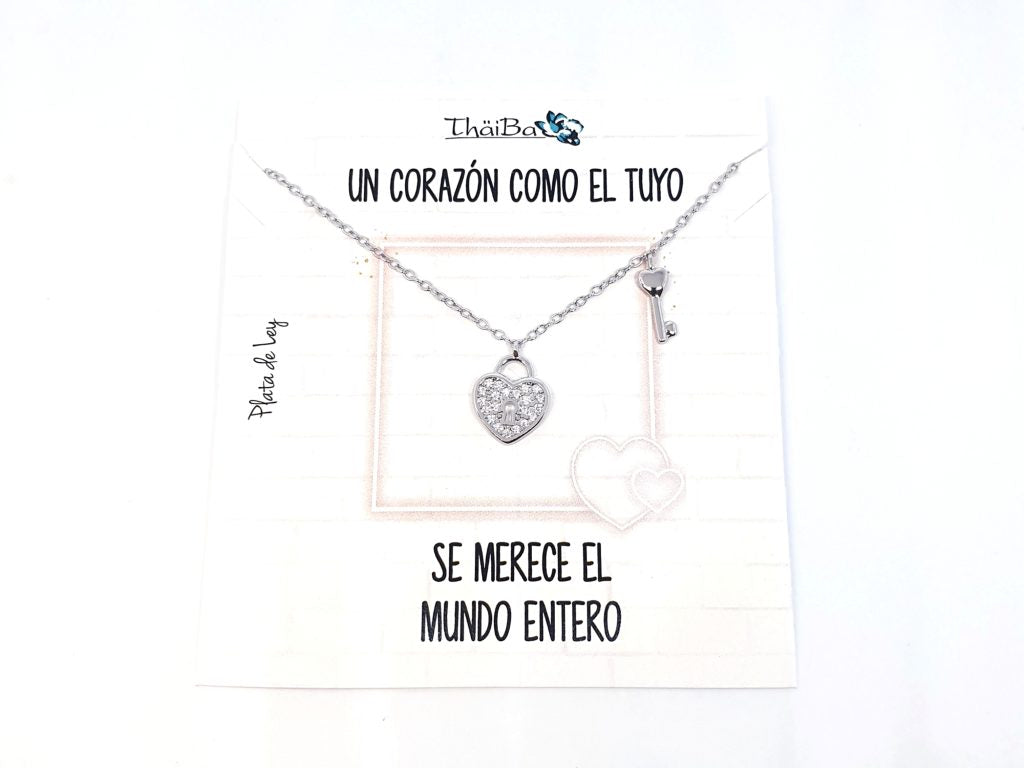 Collar llave corazón