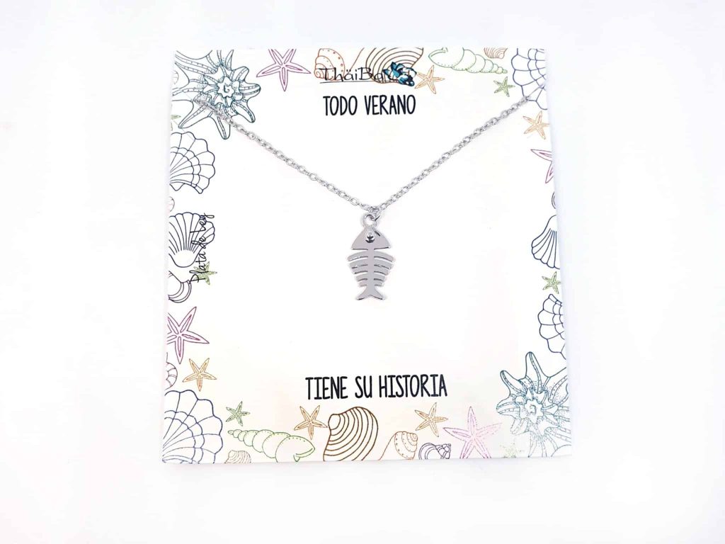 Collar Raspa de plata de ley