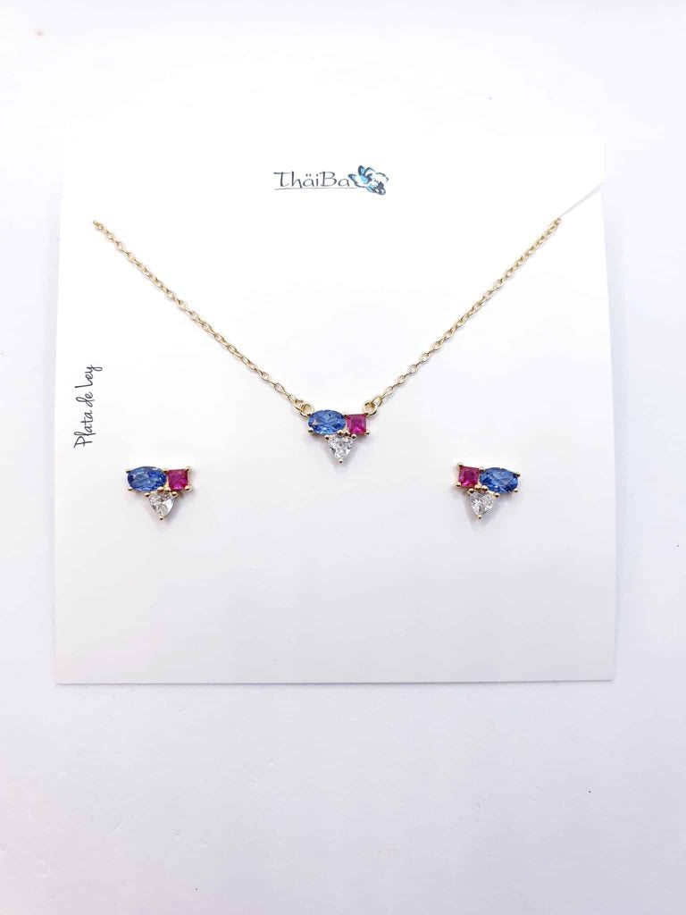 Set primavera oro de 14 quilates