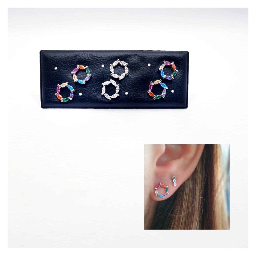 Pendientes Karma de plata de ley