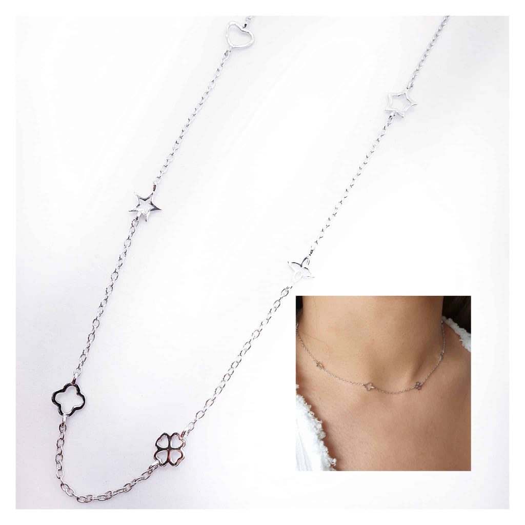 Collar Aura de plata de ley