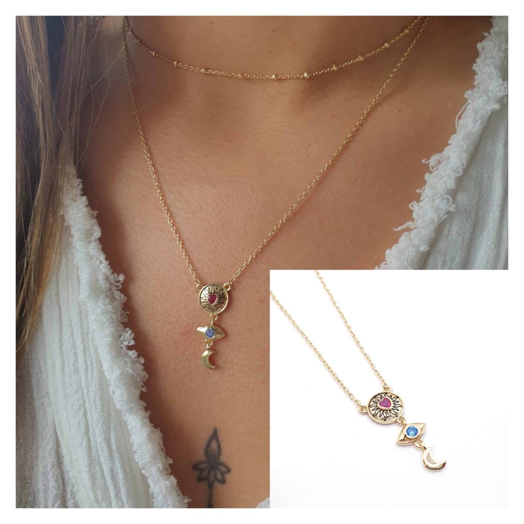 Collar mystic oro de 14 quilates