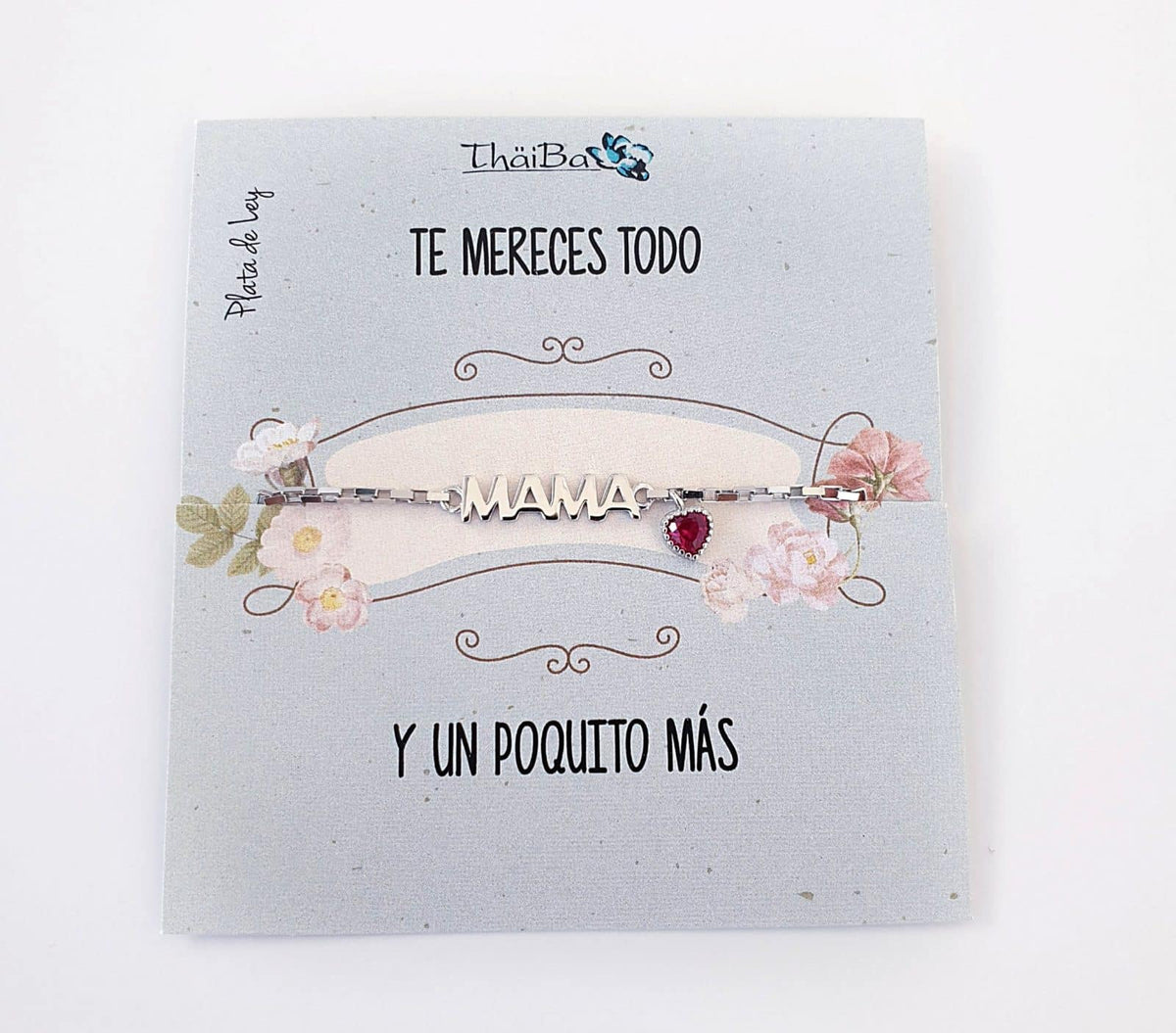 Pulsera Mamá de plata de ley - Joyería Zafir