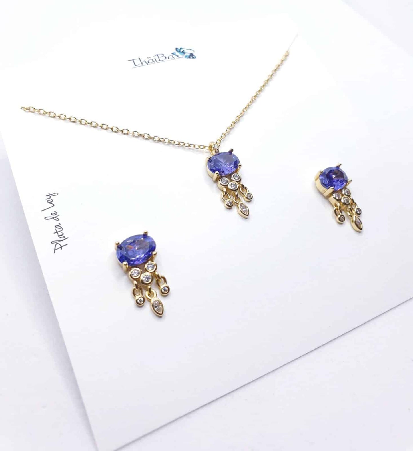 Set luxury amatista oro de 14 quilates
