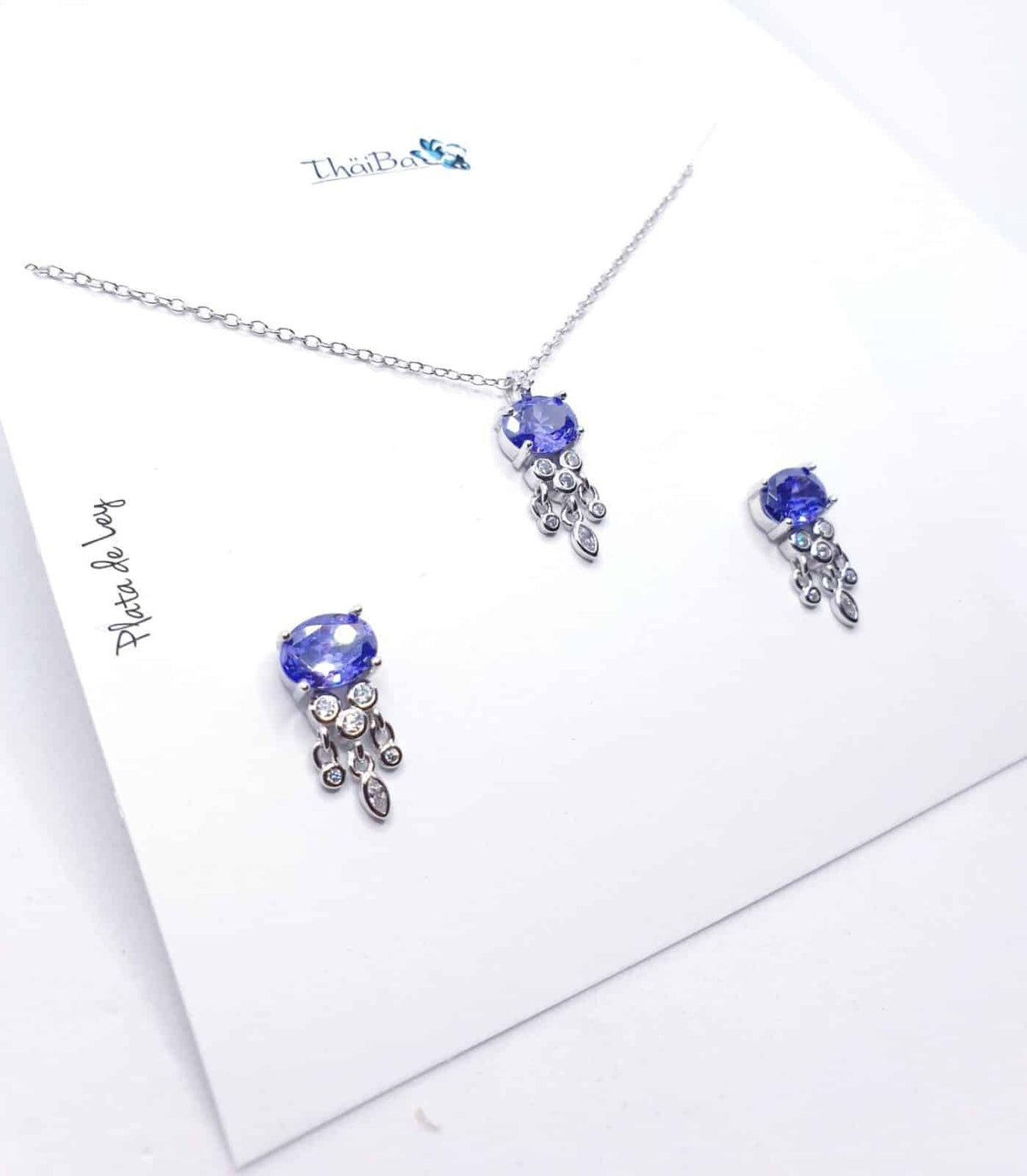 Set luxury amatista de plata de ley - Joyería Zafir