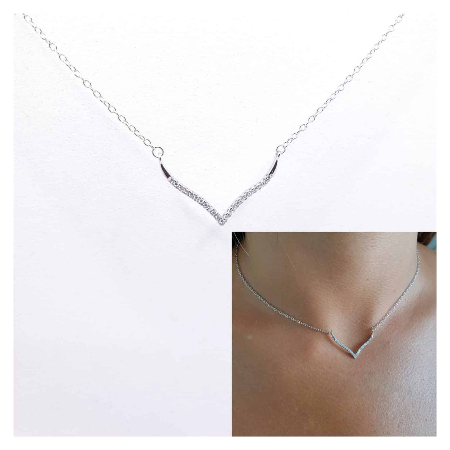 Collar Salma circonitas de plata de ley