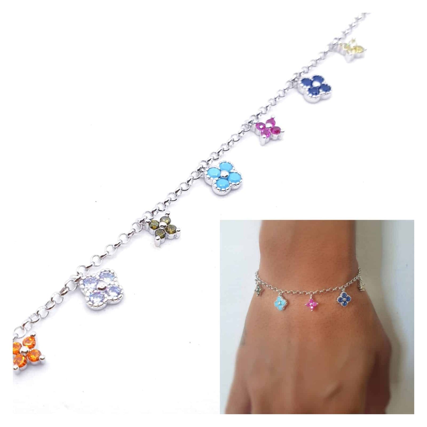 Pulsera Garden de plata de ley
