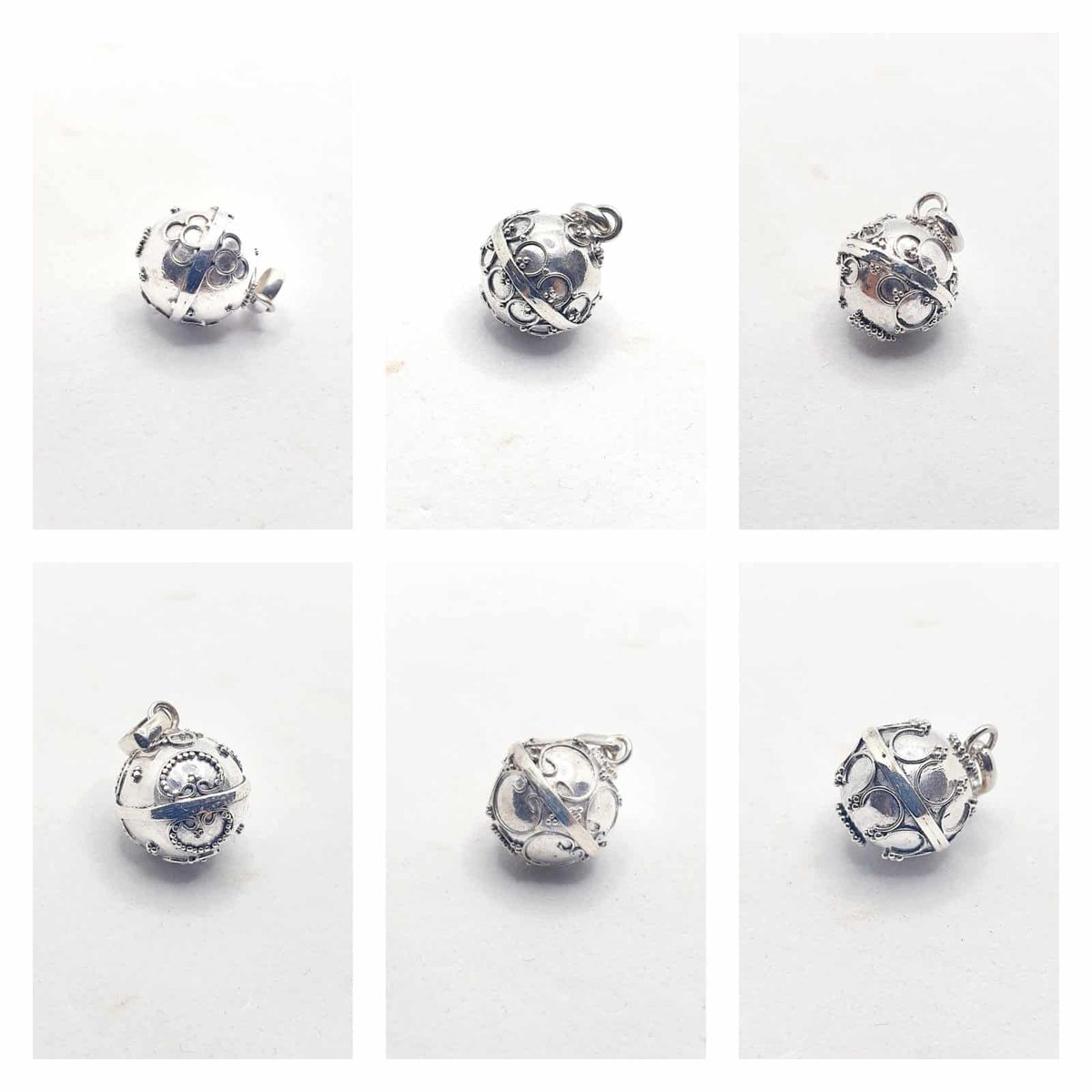 Llamador de ángel 12 mm de plata de ley - Joyería Zafir