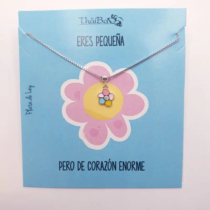 Collar flor infantil