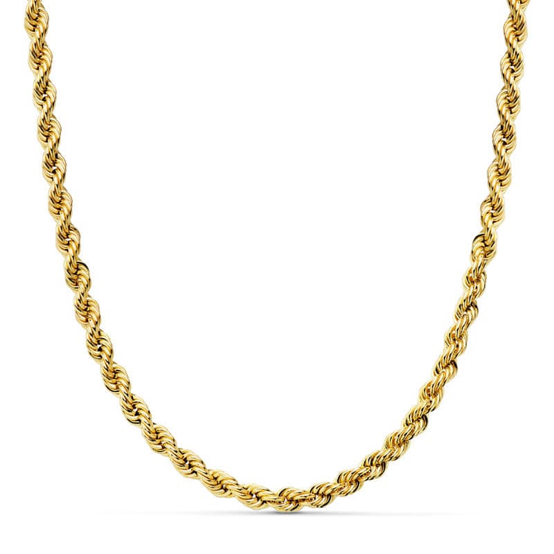 Cordon Salomonico Ligero. Ancho: 4,3 mm. Largo: 50 cm de oro amarillo 18K