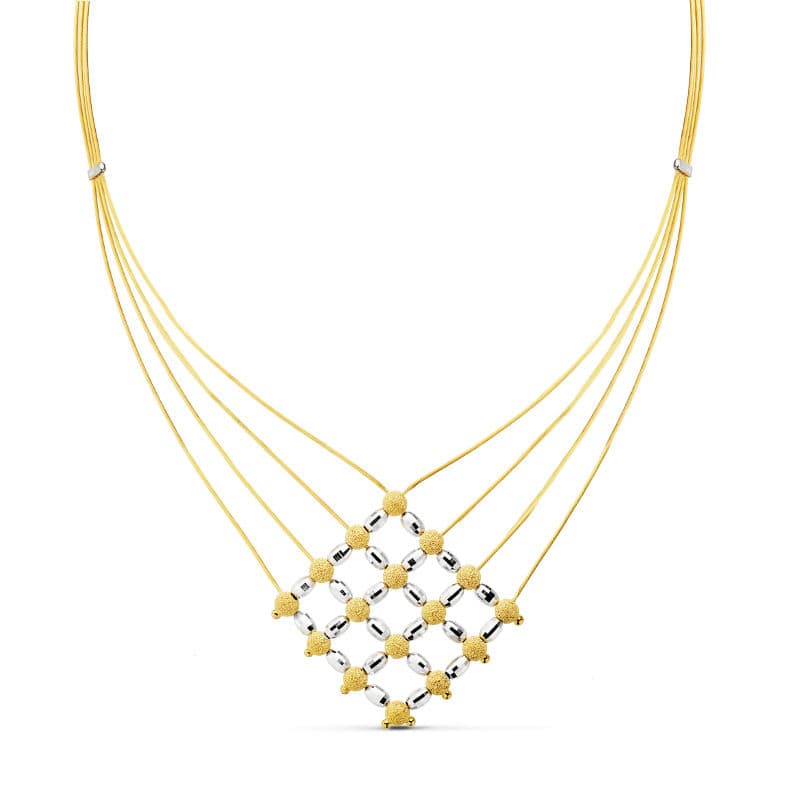 18K GARGANTILLA BICOLOR 44CM