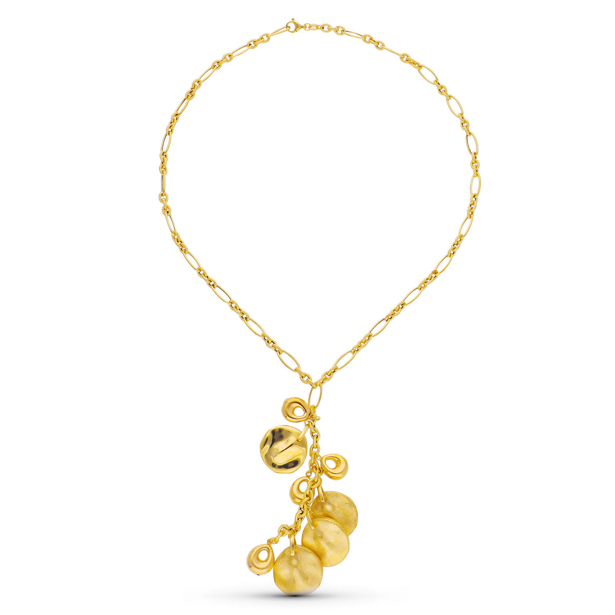 Gargantilla Colgante de oro amarillo 18K