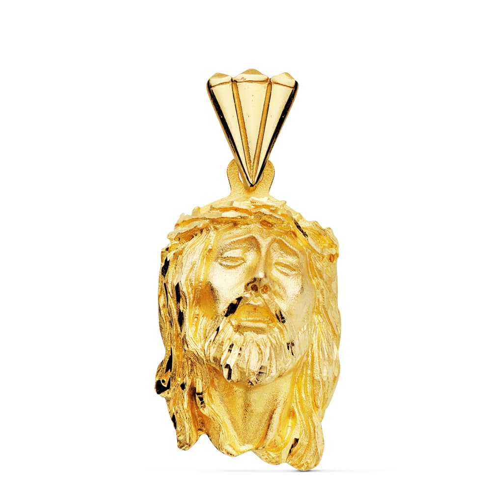 Colgante Cabeza de Cristo 9K 32 x 18 mm de oro amarillo 9K