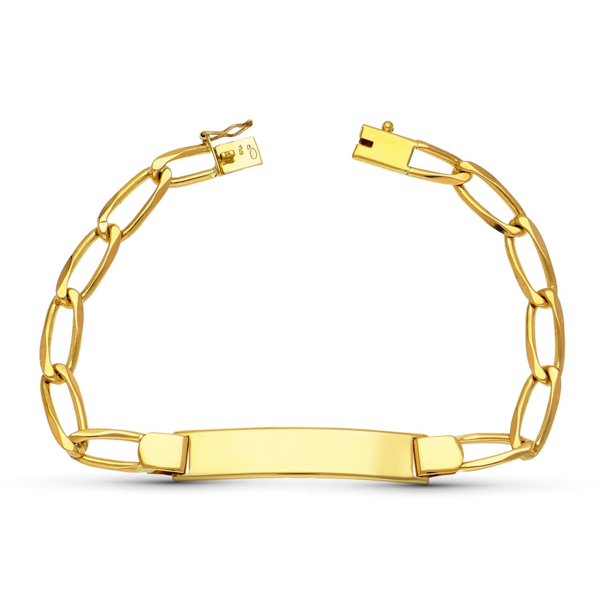 18K ESCLAVA ORO AMARILLO BILBAO MACIZA