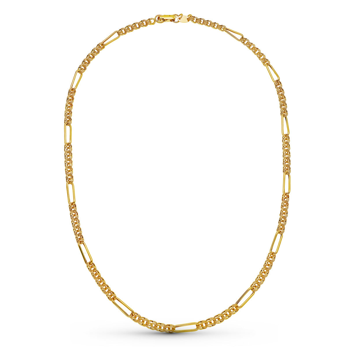 Cadena Hungara Hueca 50 cm 4,5 mm de oro amarillo 18K