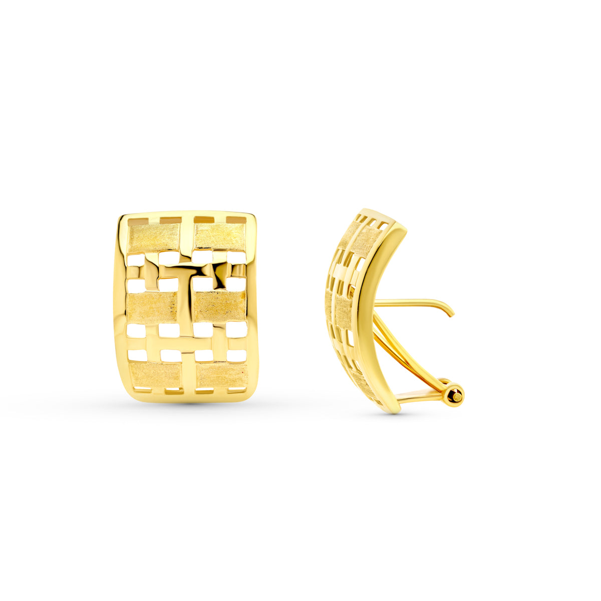 Pendientes Caladas. 18K