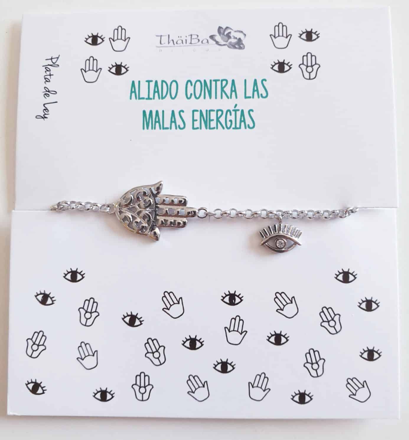 Pulsera energy de plata de ley