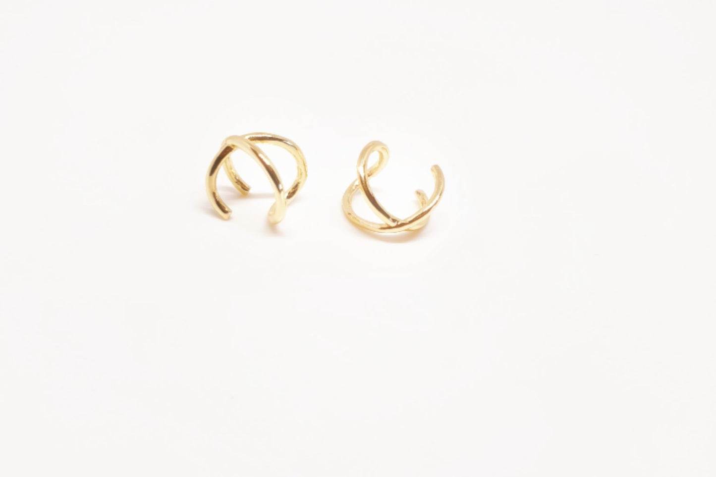 Ear cuff x oro de plata de ley