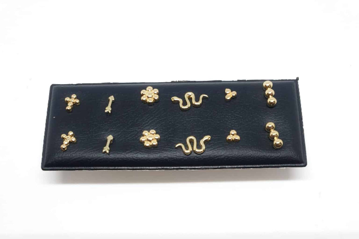 Pendientes mini xs chapado liso de plata de ley - Joyería Zafir