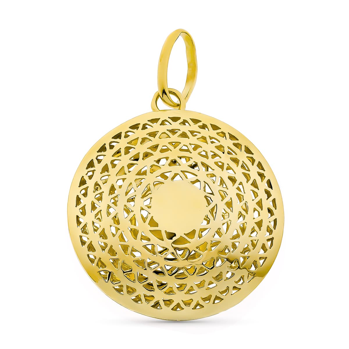 18K COLGANTE ORO AMARILLO CALADO 28X25 MM