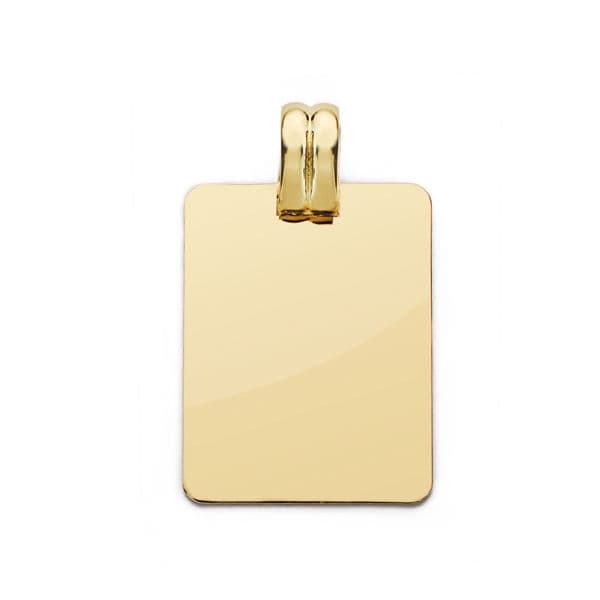 PLACA CHAPA LISA 24X17 MM 3.70 GR