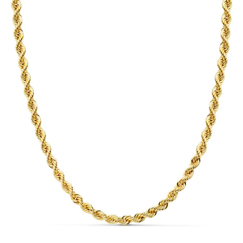 Cordon Salomonico Ligero. Ancho: 3,8 mm. Largo: 50 cm de oro amarillo 18K
