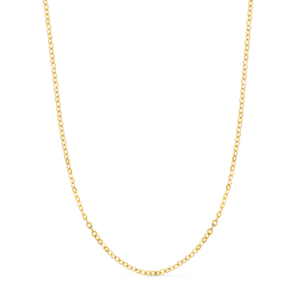 Cadena Forzada 50 cm 1,5 mm 1,95 Gr de oro amarillo 18K