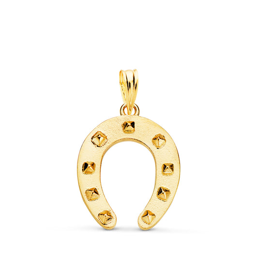 18K COLGANTE ORO AMARILLO HERRADURA MACIZO. MEDIDA: 20 X 16 MM