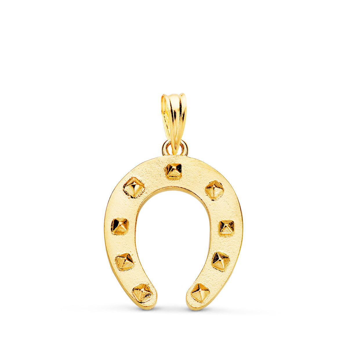 Colgante Herradura Macizo. Medida: 20 x 16 mm de oro amarillo 18K