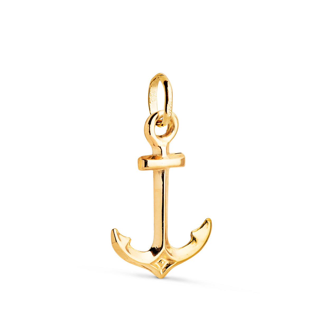 Colgante Amuleto Ancla. Medida: 20 x 13 mm de oro amarillo 18K