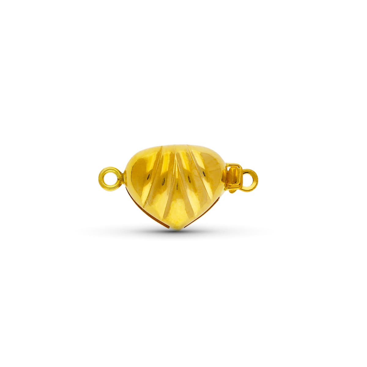Fornitura Cierre Broche de Gargantilla Corazon 13 x 10 mm de oro amarillo 18K