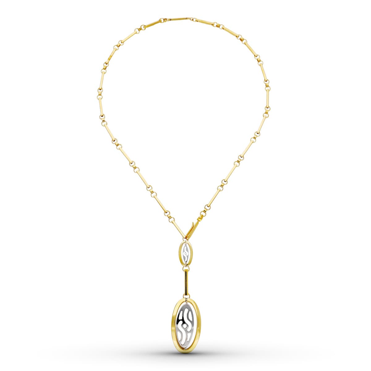 18K GARGANTILLA ORO BICOLOR 45CM