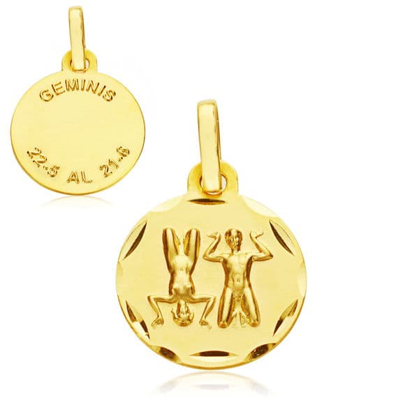 Horoscopo 13 Mmgeminis de oro amarillo 9K