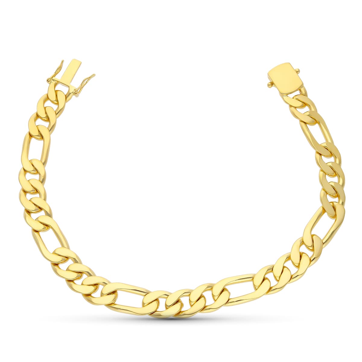Pulsera Maciza 21,5 cm 8 mm de oro amarillo 18K