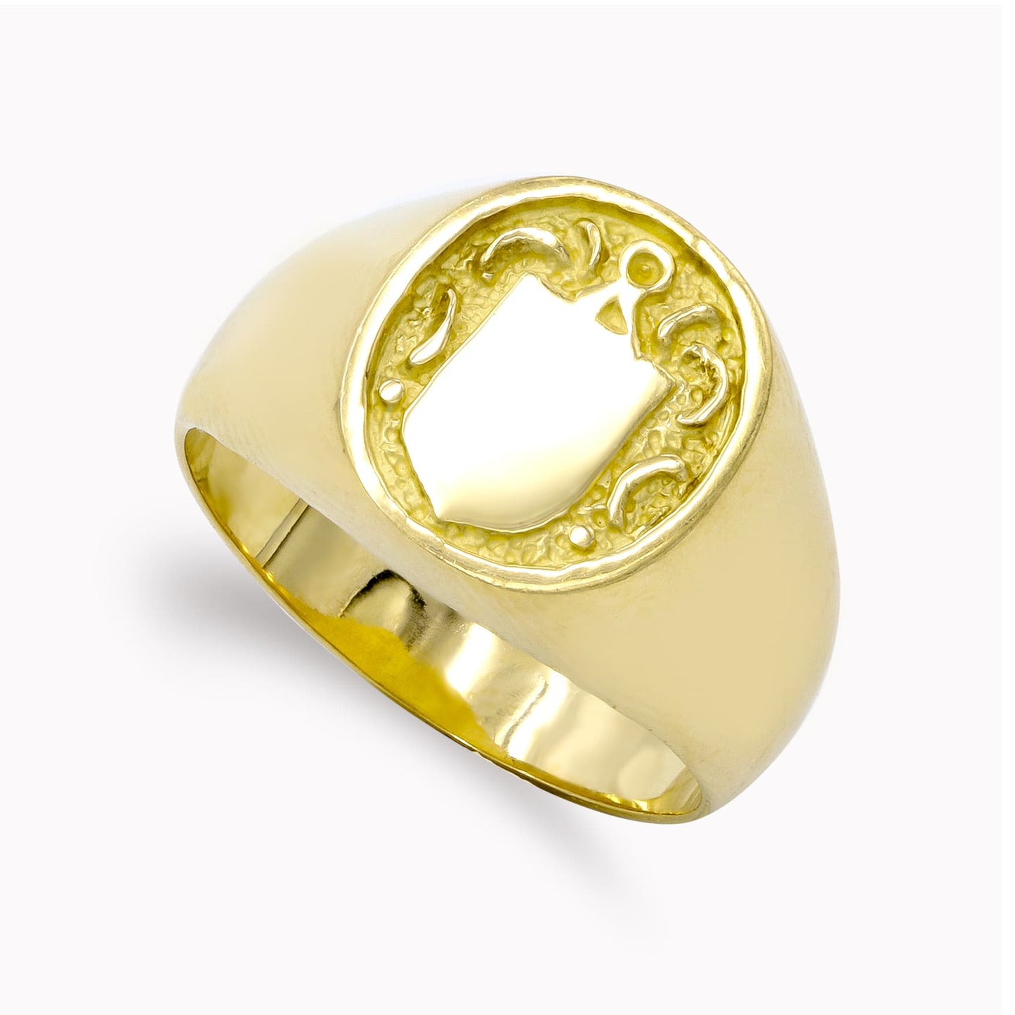 Sello Heraldico Cabeza Oval de oro amarillo 18K
