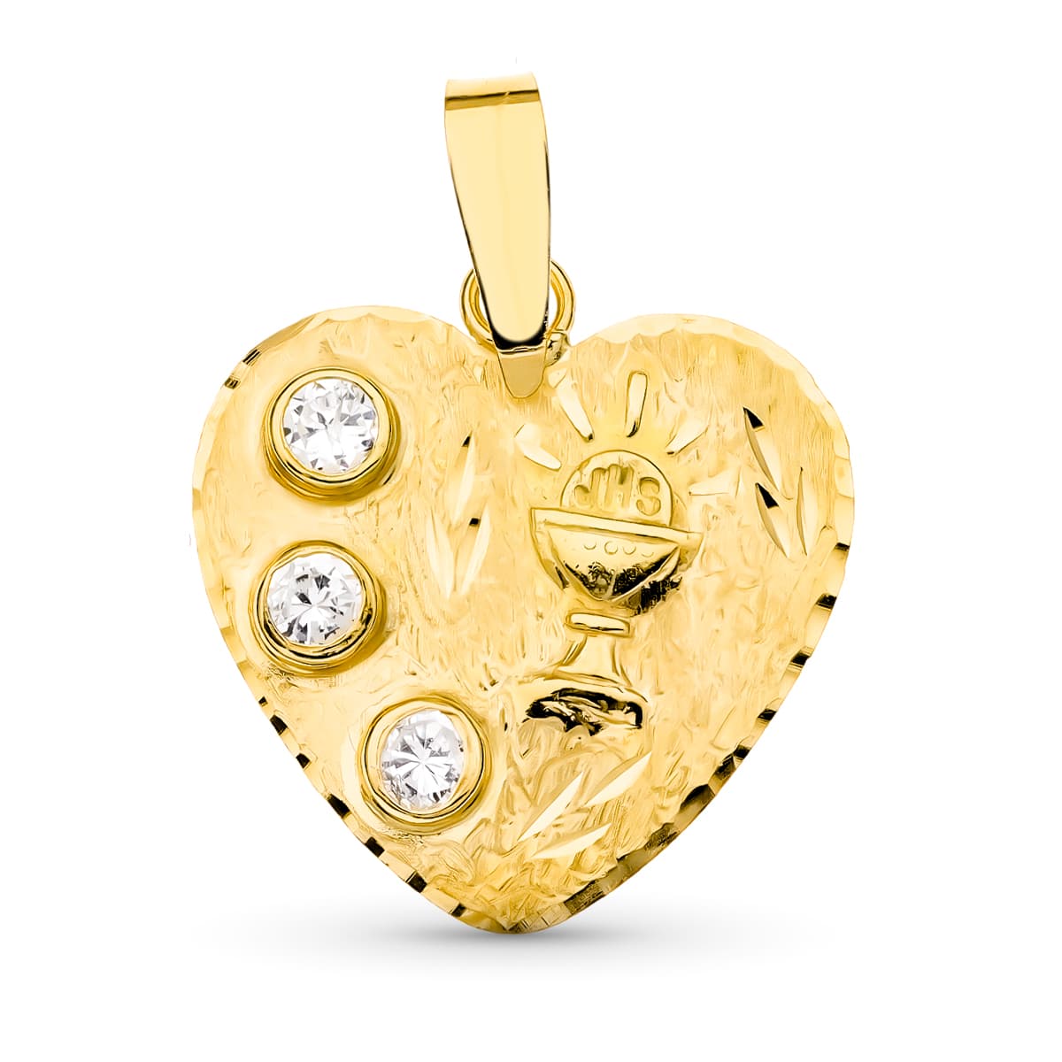 18K COLGANTE ORO AMARILLO CALIZ. 23X22 MM