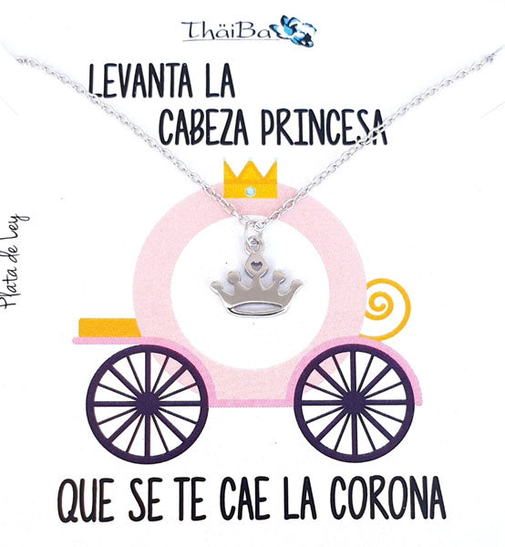 Joyas Con Mensaje - Coll507 Corona De Princesa - Senora