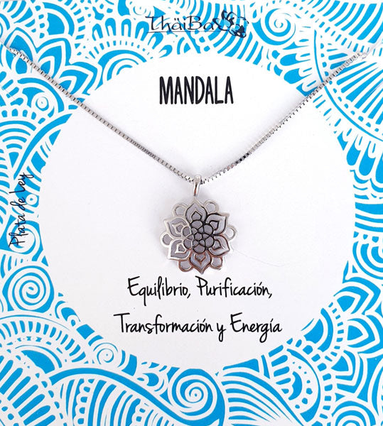 Joyas Con Mensaje - Coll664 Collar Mandala - Senora