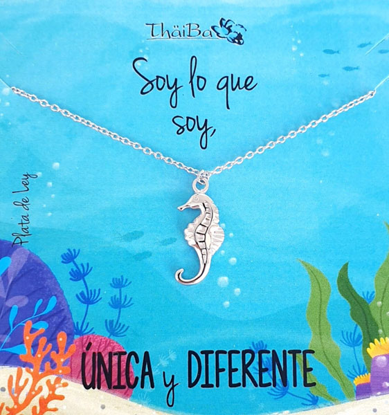 Joyas Con Mensaje - Coll565 Collar Vive Caballito - Senora