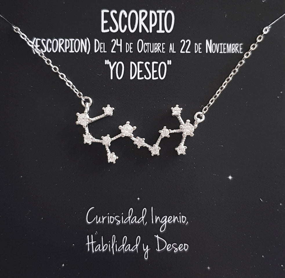 Constelacion - Collar Escorpio - Senora