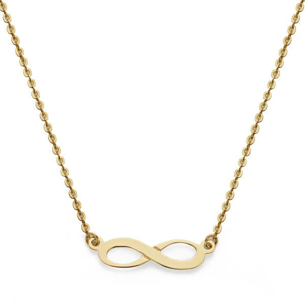 Collar Infinity 45 cm de oro amarillo 18K