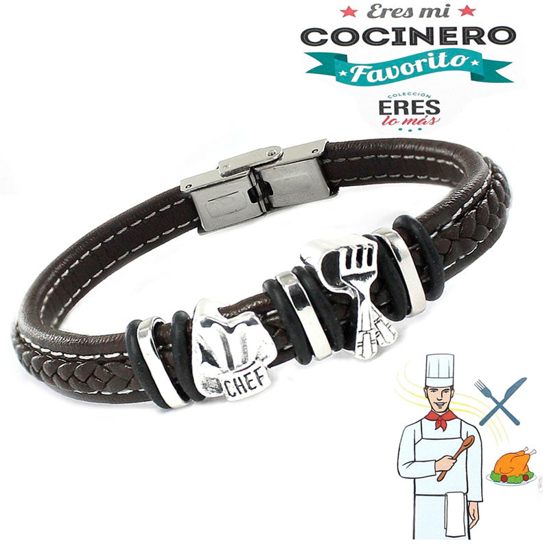 Pulseras Hombre - 6 Eres Cocinero - Caballero