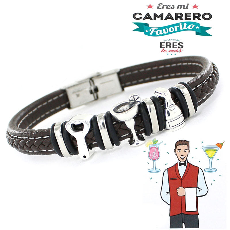Pulseras Hombre - 5 Eres Camarero - Caballero