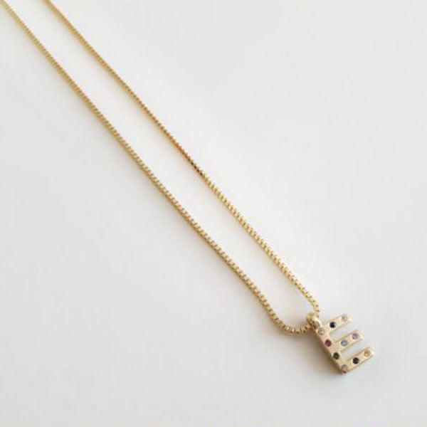 Iniciales - Coll810-E Collar Inicial E - Senora