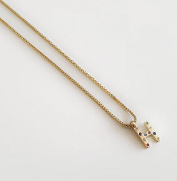 Iniciales - Coll813-H Collar Inicial H - Senora