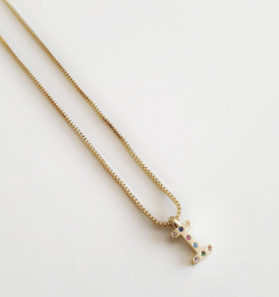 Iniciales - Coll814-I Collar Inicial I - Senora