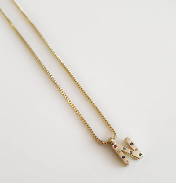 Iniciales - Coll819-N Collar Inicial N - Senora