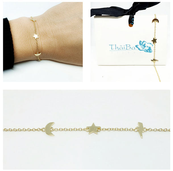 Pulseras - Pul1990 Pulsera Dorada - Senora